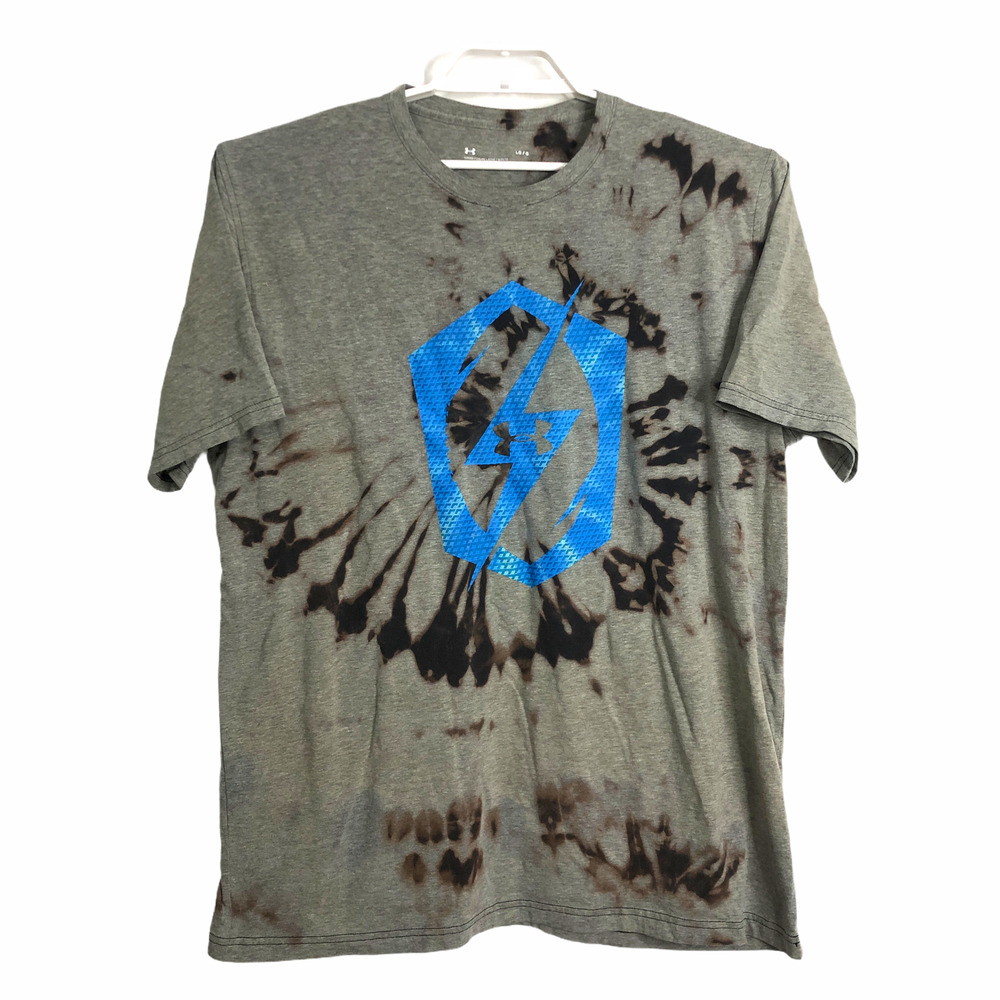 Under Armour HeatGear Men LG Black Printed T-shirt